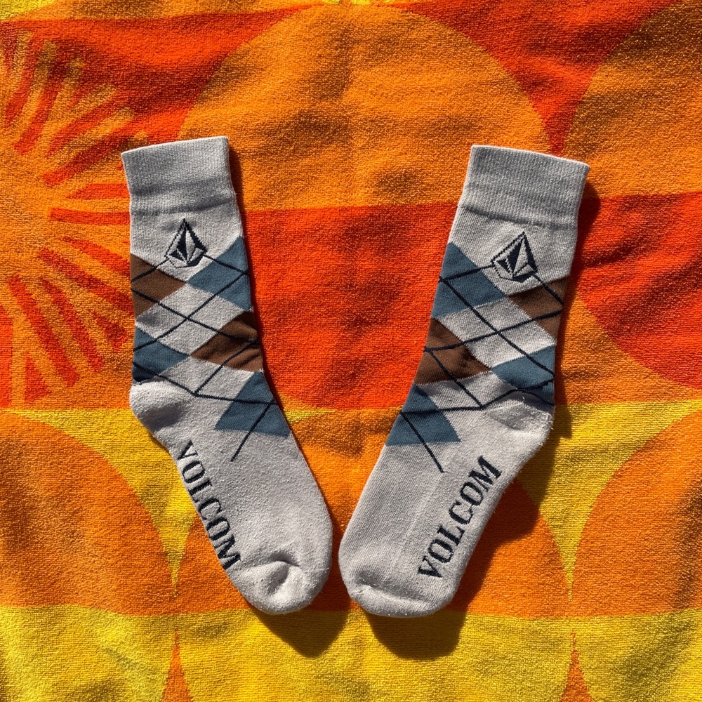 Tan / Brown / Dark Teal Volcom High-socks